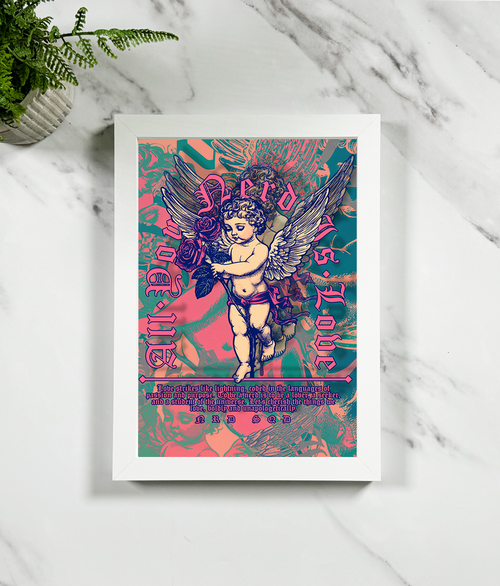 All You Nerd Is Love Print #2 Framed