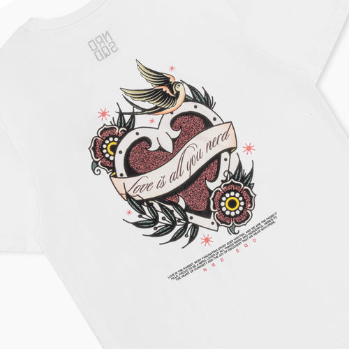 Love Is All You Nerd Embroidered T-Shirt