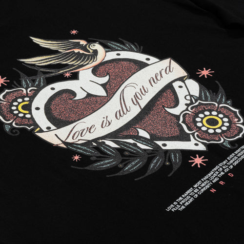 Love Is All You Nerd Embroidered T-Shirt