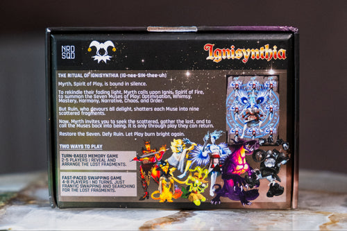 Game box with colorful characters and text on a dark background